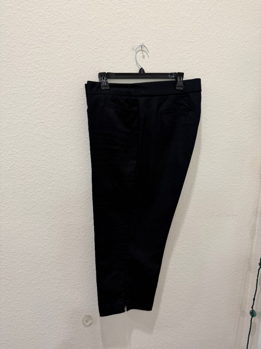 Ladies black cropped pants with open stitched side styling Counterparts - Good